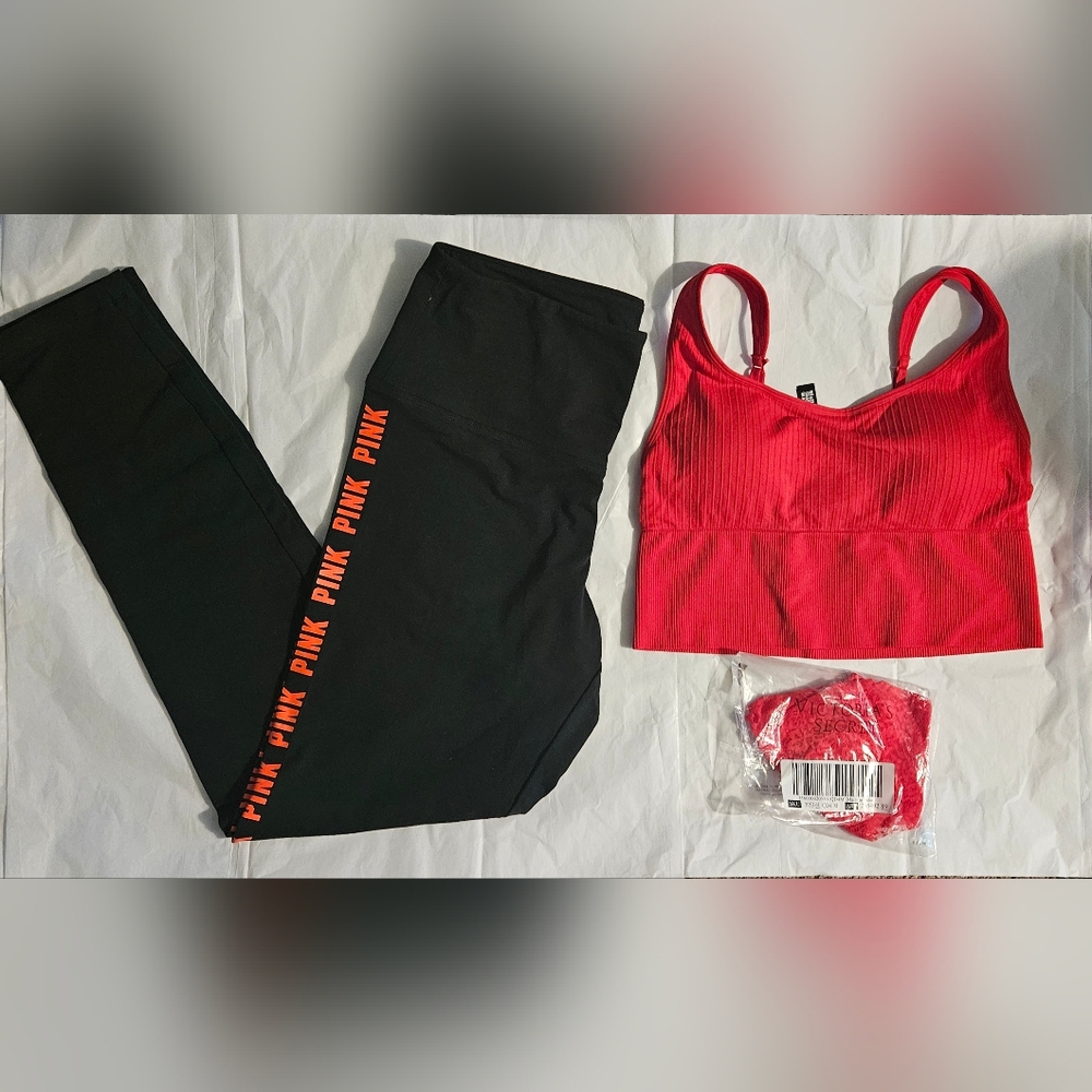 VS PINK 3 PC SET M/L Nwt